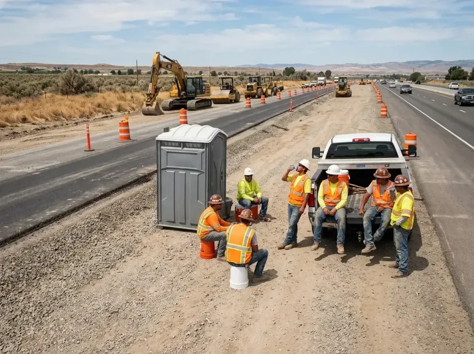 highway-road-construction-crew-007 — frequently asked questions, Porta Potty and Restroom Rentals in Huntingburg, IN